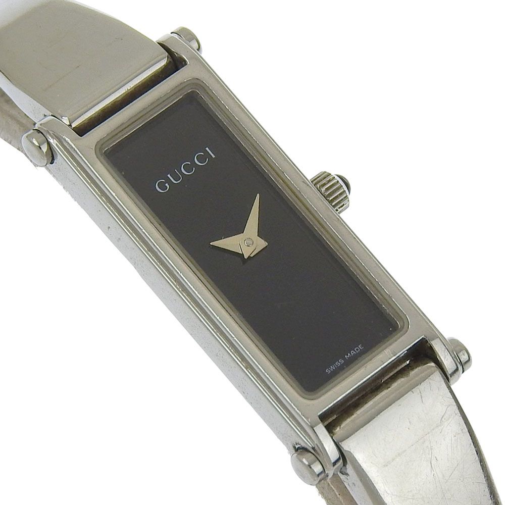 Gucci Stainless Steel Quartz Analog Display Black Dial Watch — view 3