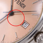 Fendi Orologi Stainless Steel Quartz Analog Display Blanc Dial Watch — view 9
