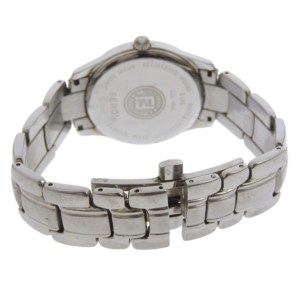 Fendi Orologi Stainless Steel Quartz Analog Display Blanc Dial Watch — view 5