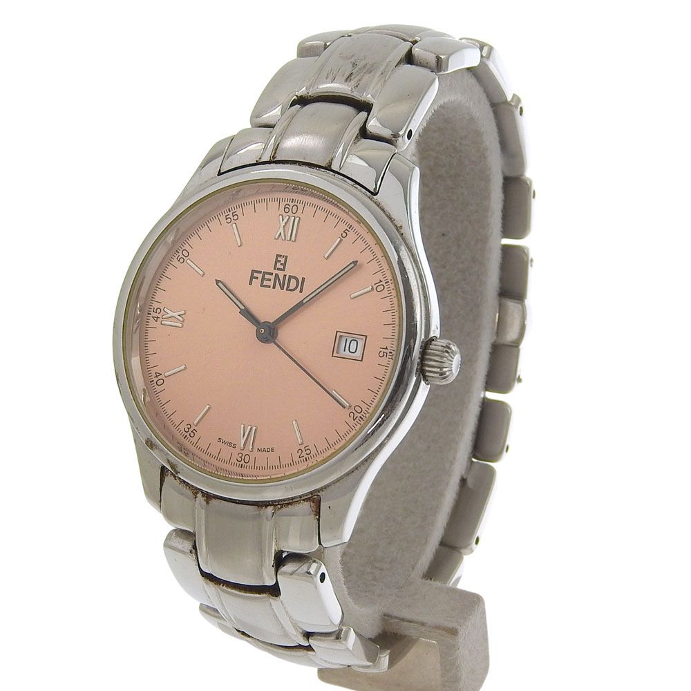 Fendi Orologi Stainless Steel Quartz Analog Display Blanc Dial Watch — view 2