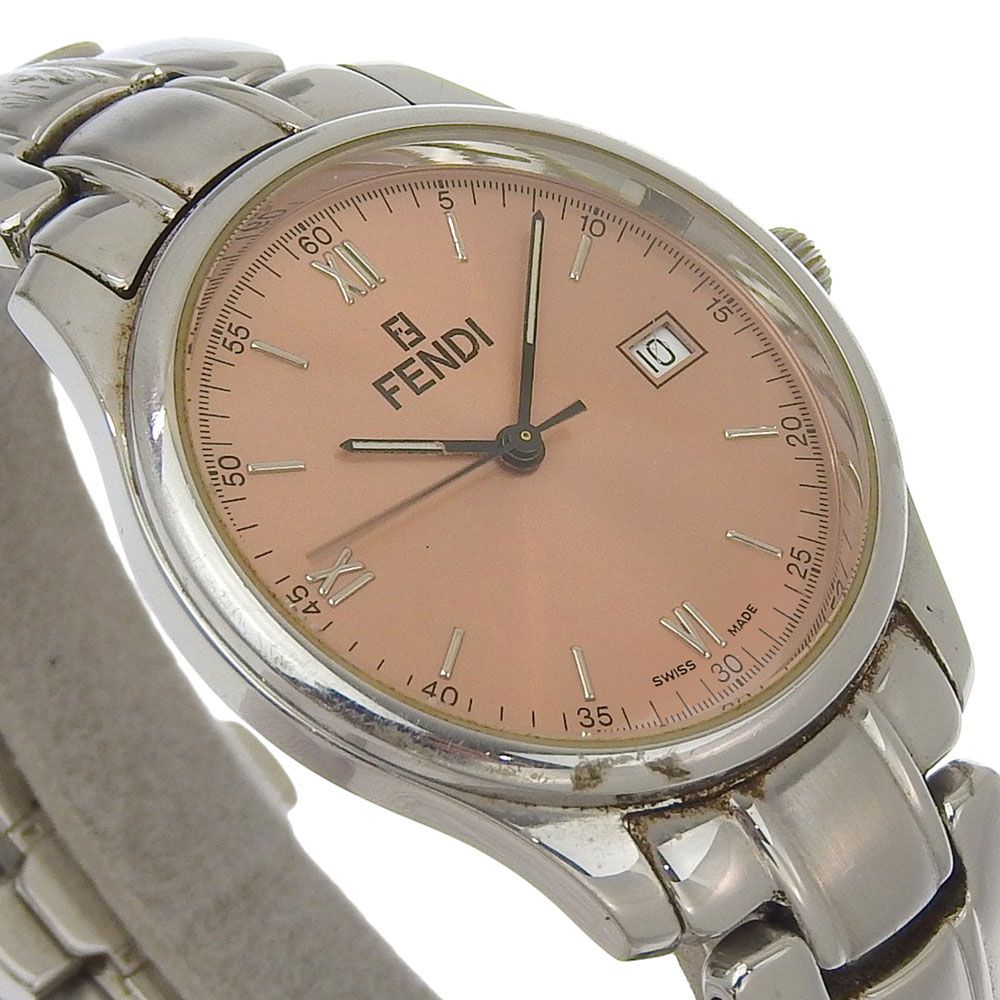 Fendi Orologi Stainless Steel Quartz Analog Display Blanc Dial Watch — view 3