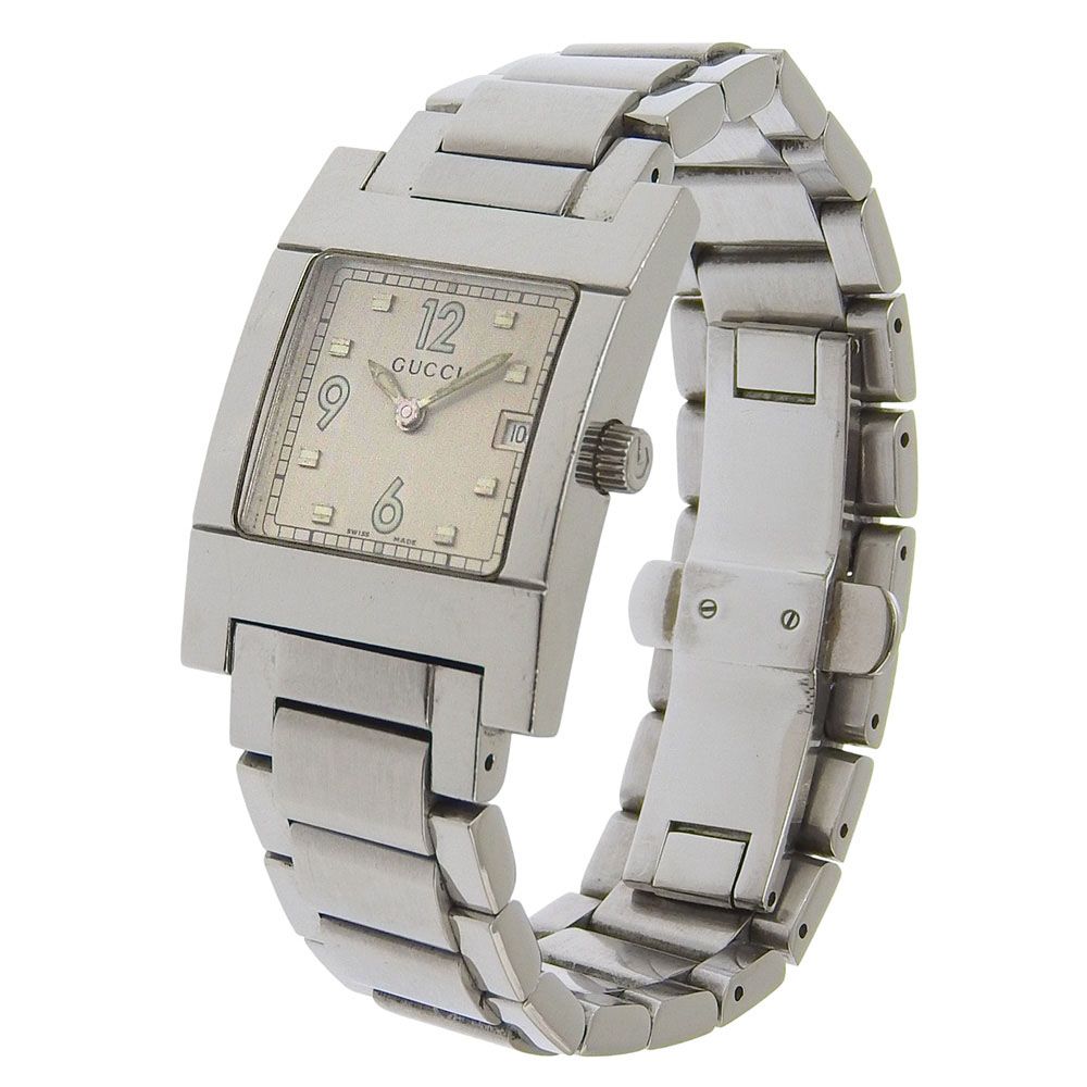 Gucci Stainless Steel Quartz Analog Display Silver Dial Watch — view 2