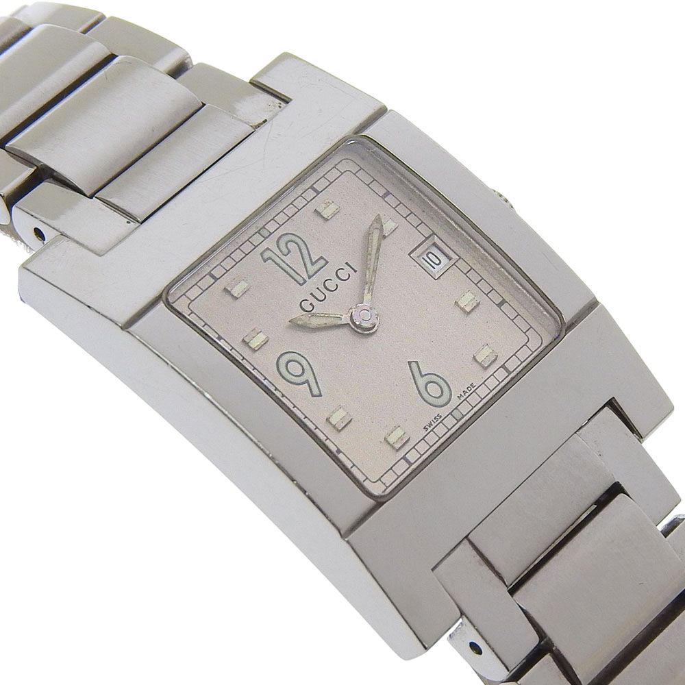 Gucci Stainless Steel Quartz Analog Display Silver Dial Watch — view 3