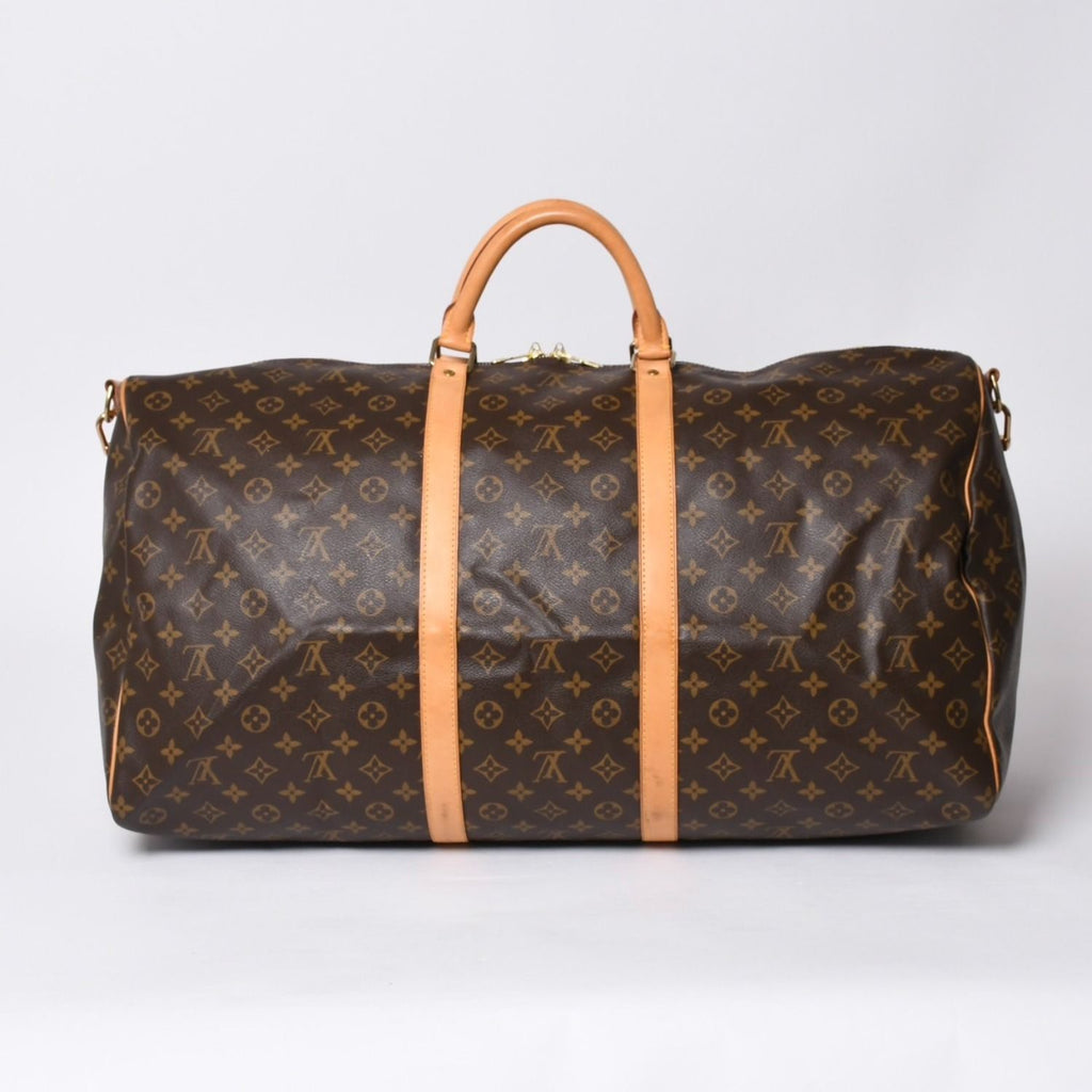 Louis Vuitton Keepall Bandouliere 60 Boston Bag Monogram Vachetta Leather Brown — view 2