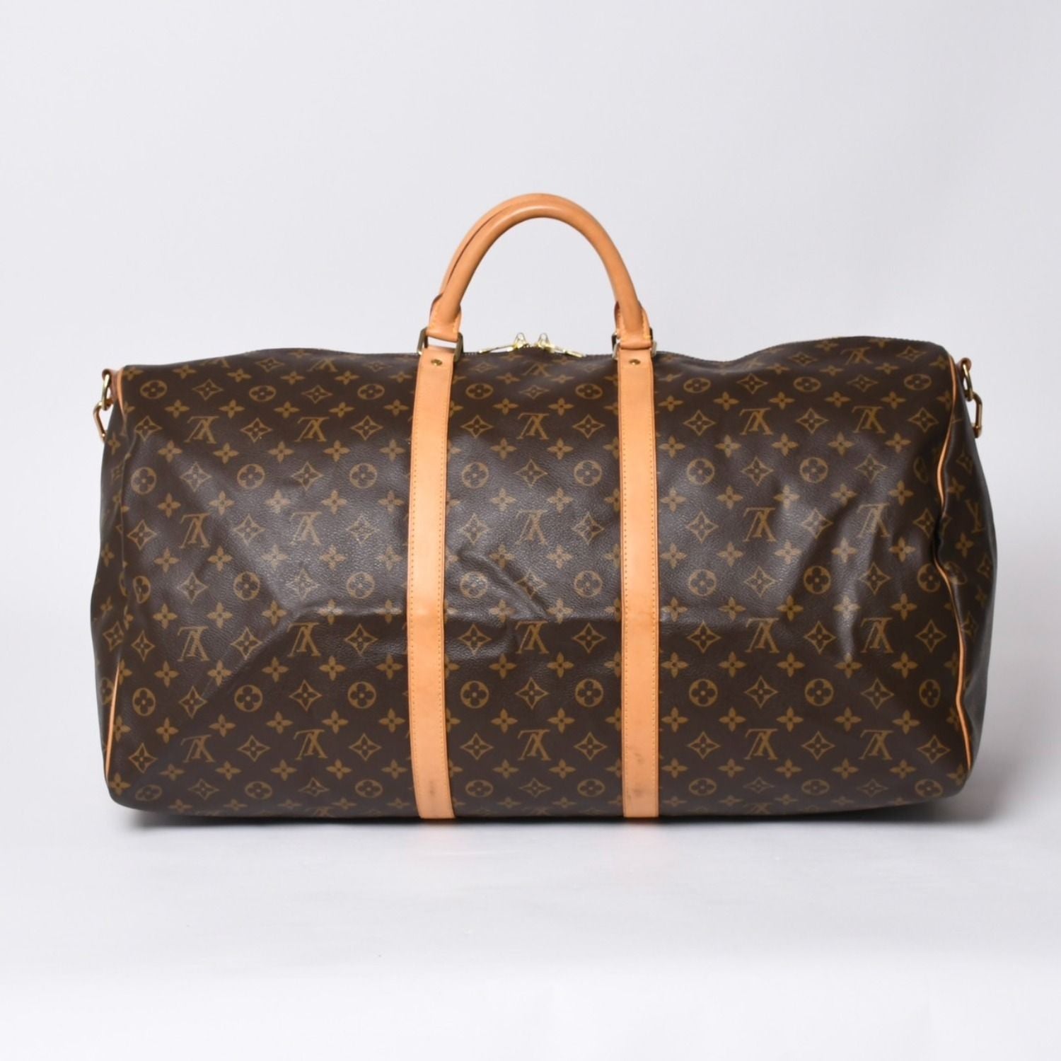 Louis Vuitton Keepall Bandouliere 60 Boston Bag Monogram Vachetta Leather Brown — view 2