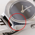 Fendi Orologi Stainless Steel Quartz Analog Display Black Dial Watch — view 8