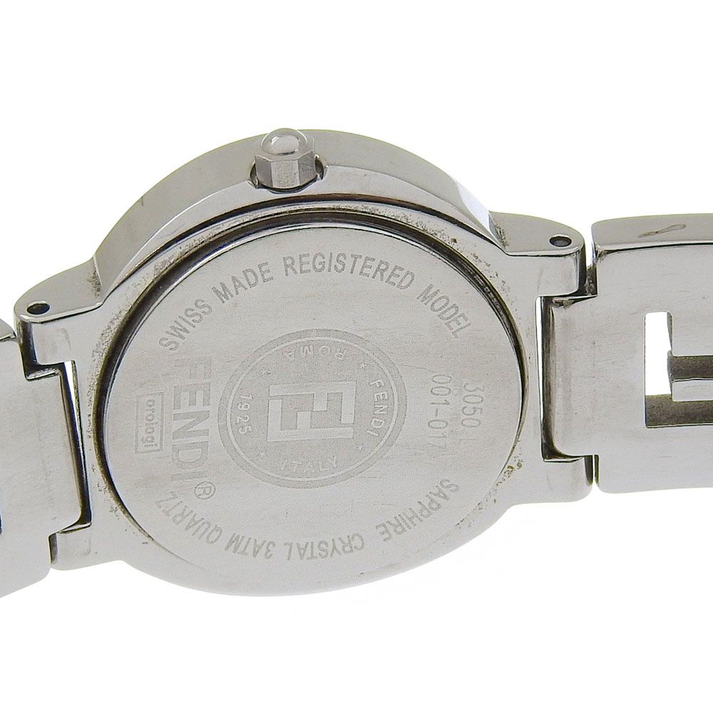 Fendi Orologi Stainless Steel Quartz Analog Display Black Dial Watch — view 6