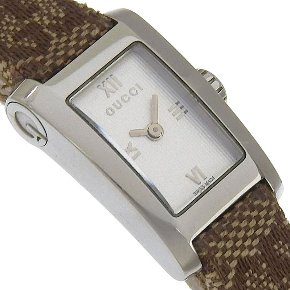 Gucci Stainless Steel Quartz Analog Display Silver Dial Watch — view 3