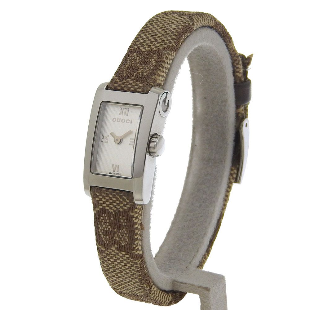 Gucci Stainless Steel Quartz Analog Display Silver Dial Watch — view 2