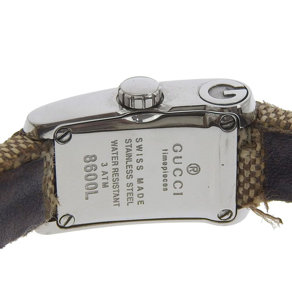 Gucci Stainless Steel Quartz Analog Display Silver Dial Watch — view 6
