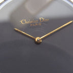 Dior Bakira 47. Gold Plated Leather Quartz Analog Display Black Dial Watch — view 7