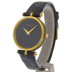 Gucci Sherry Line Gold Plated Quartz Analog Display Black Dial Watch — view 2