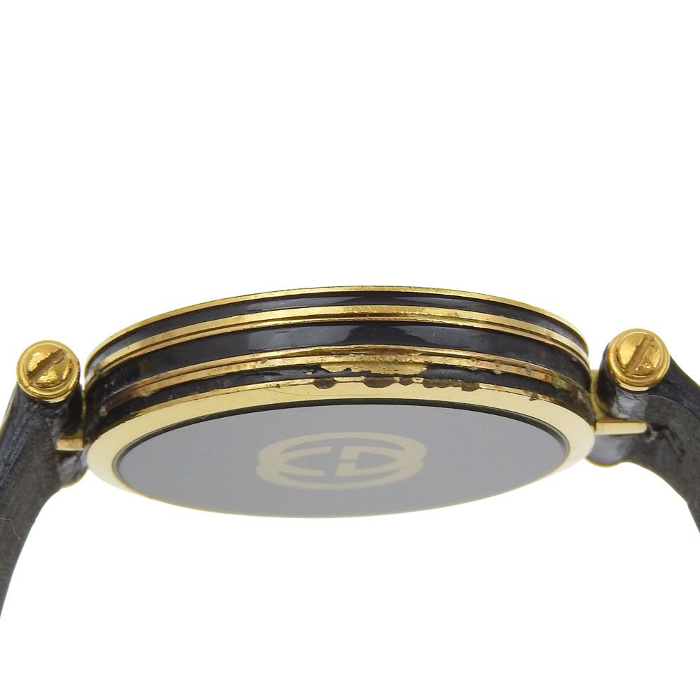 Gucci Sherry Line Gold Plated Quartz Analog Display Black Dial Watch — view 6