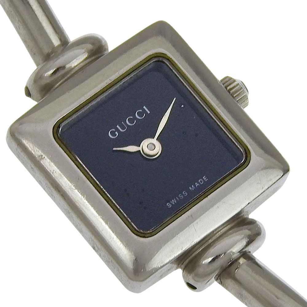 Gucci Stainless Steel Quartz Analog Display Black Dial Watch — view 3