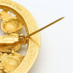 Dior Brooch Metal Gold Parfums Perfume Motif — view 7