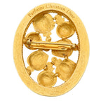 Dior Brooch Metal Gold Parfums Perfume Motif — view 2