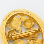 Dior Brooch Metal Gold Parfums Perfume Motif — view 5