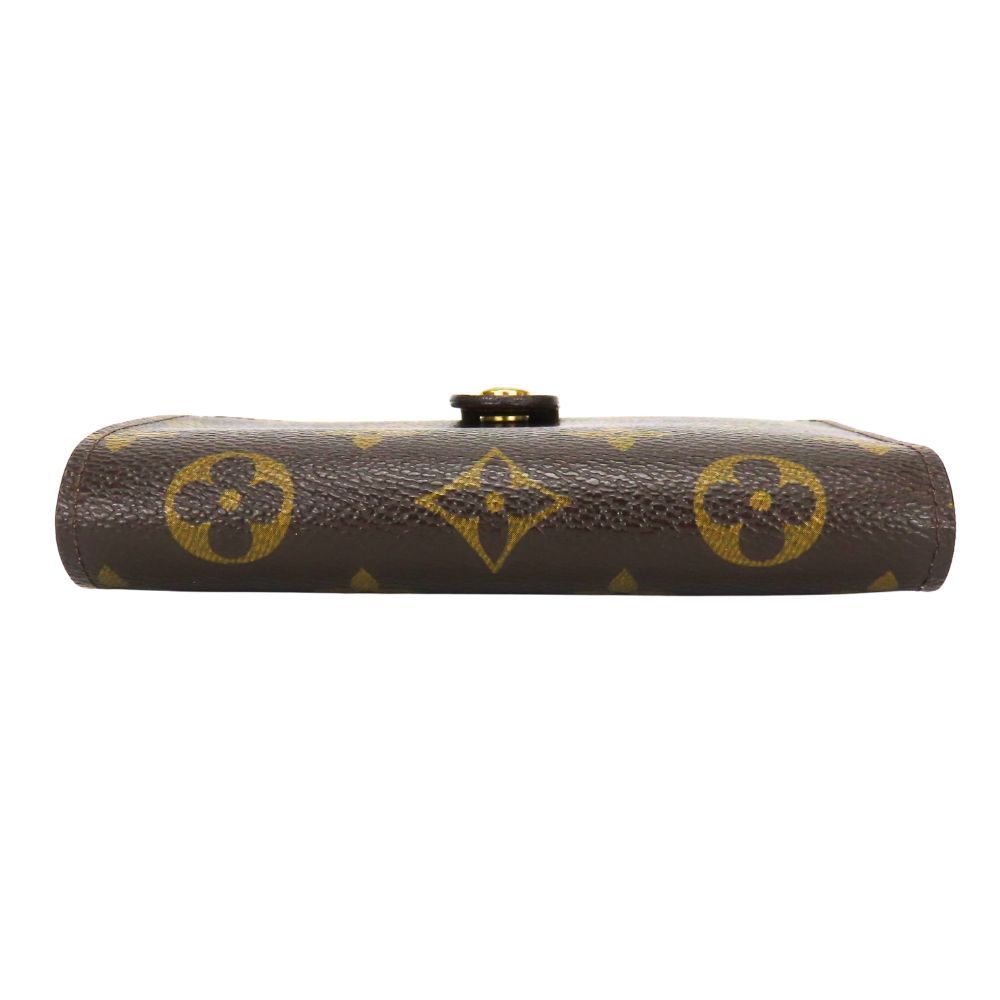 Louis Vuitton Bifold Wallet Porte Monet Viet Viennois Monogram Brown Clasp — view 3