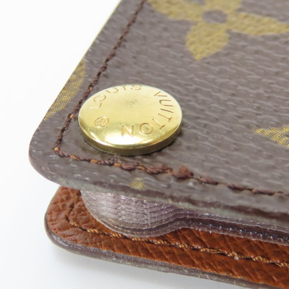 Louis Vuitton Card Case Holder Cles D'presion Monogram Brown Clear — view 5