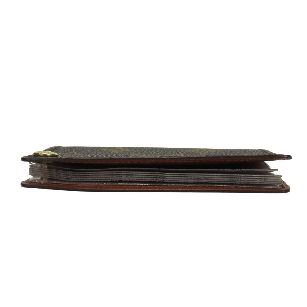 Louis Vuitton Card Case Holder Cles D'presion Monogram Brown Clear — view 3