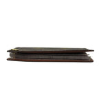 Louis Vuitton Card Case Holder Cles D'presion Monogram Brown Clear — view 3
