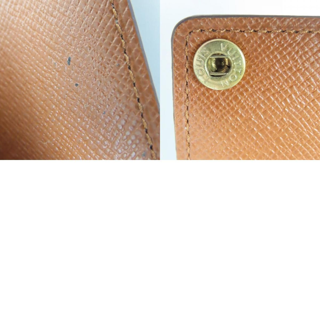 Louis Vuitton Card Case Holder Cles D'presion Monogram Brown Clear — view 9