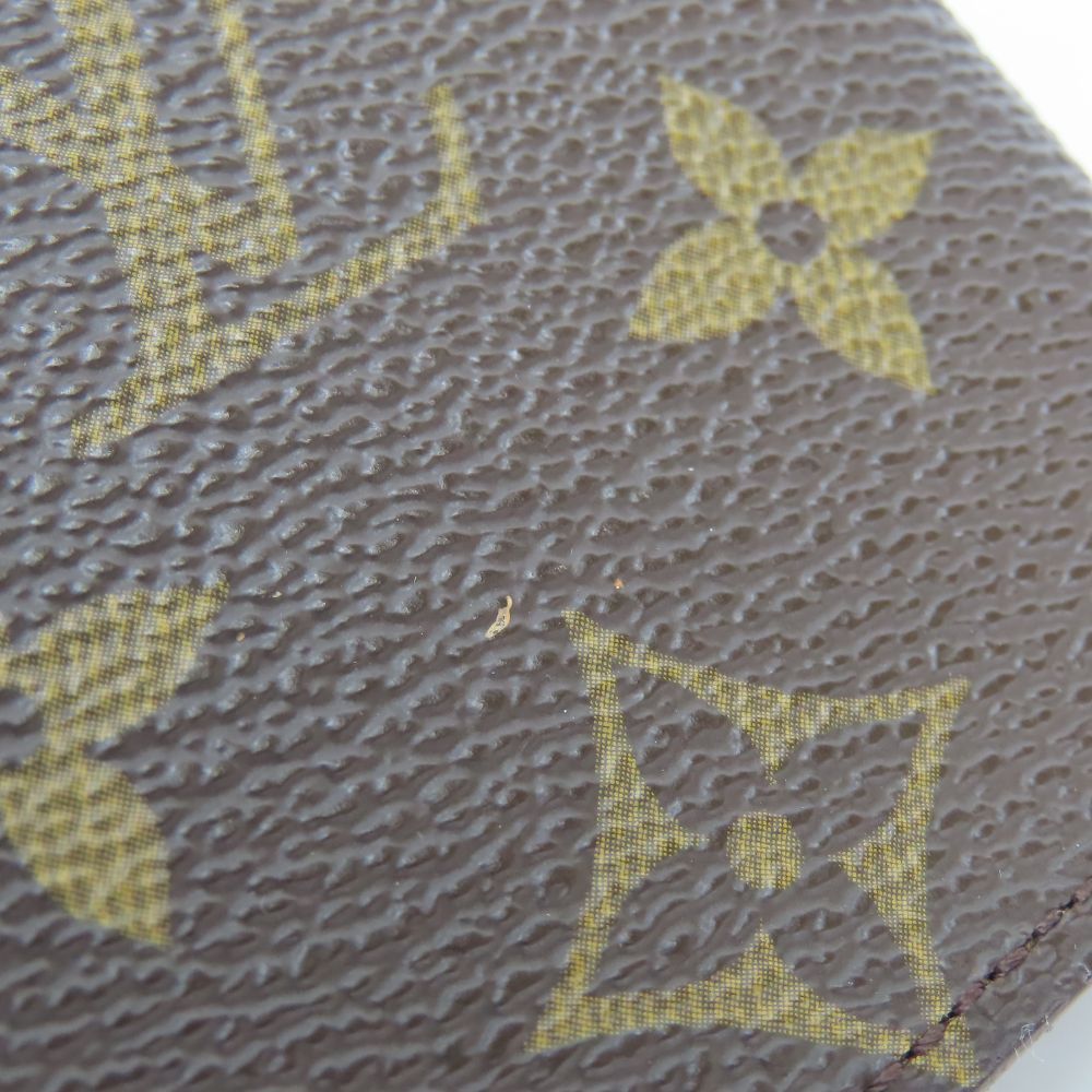 Louis Vuitton Card Case Holder Cles D'presion Monogram Brown Clear — view 4