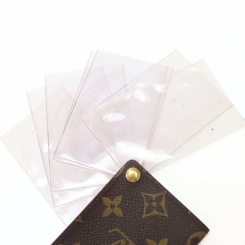 Louis Vuitton Card Case Holder Cles D'presion Monogram Brown Clear — view 7