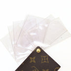 Louis Vuitton Card Case Holder Cles D'presion Monogram Brown Clear — view 7