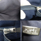 Hermes Tote Fourre Tout MM Canvas Navy Black Everyday Use — view 8
