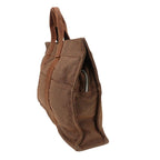 Hermes Tote Her Line MM Polyester Brown Vintage Everyday Use — view 2