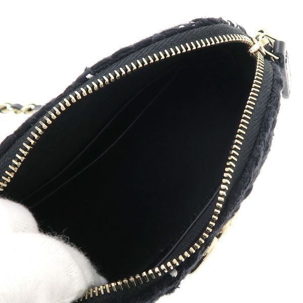 Chanel Quilted Tweed Chain Messenger Bag — view 2