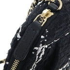 Chanel Quilted Tweed Chain Messenger Bag — view 4
