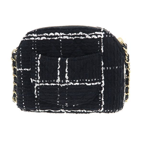 Chanel Quilted Tweed Chain Messenger Bag — view 3