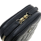 Chanel Quilted Caviar Chain Messenger Bag — view 7