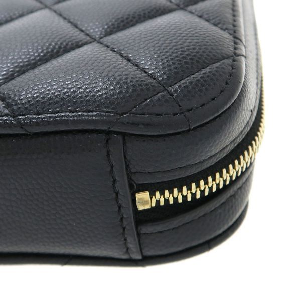 Chanel Quilted Caviar Chain Messenger Bag — view 4