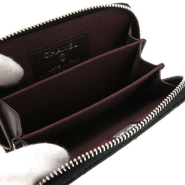Chanel Quilted Caviar Coin Case — view 2