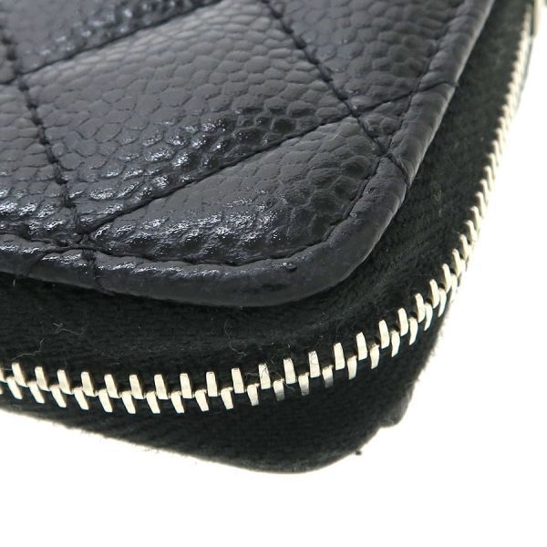 Chanel Quilted Caviar Coin Case — view 8