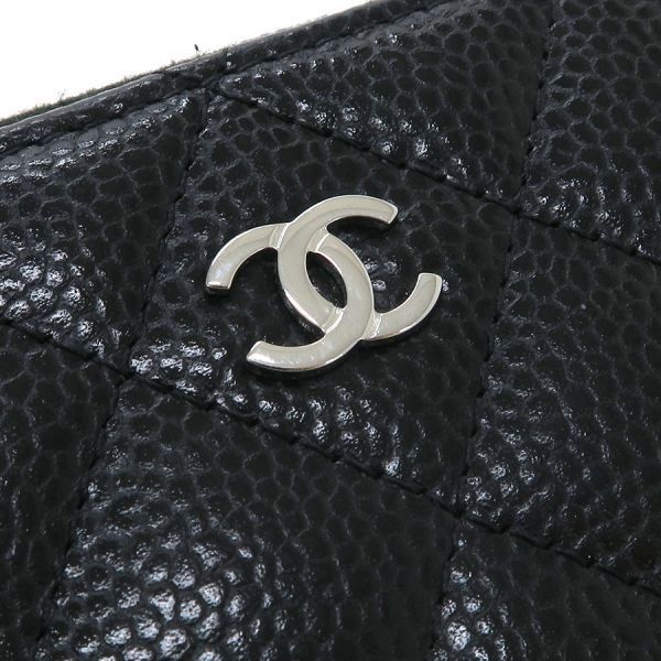 Chanel Quilted Caviar Coin Case — view 5