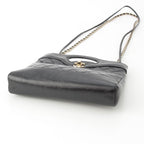 Chanel 31 Trantean Mini Shiny Calf Shopping 2-Way Shoulder Handbag Black — view 5