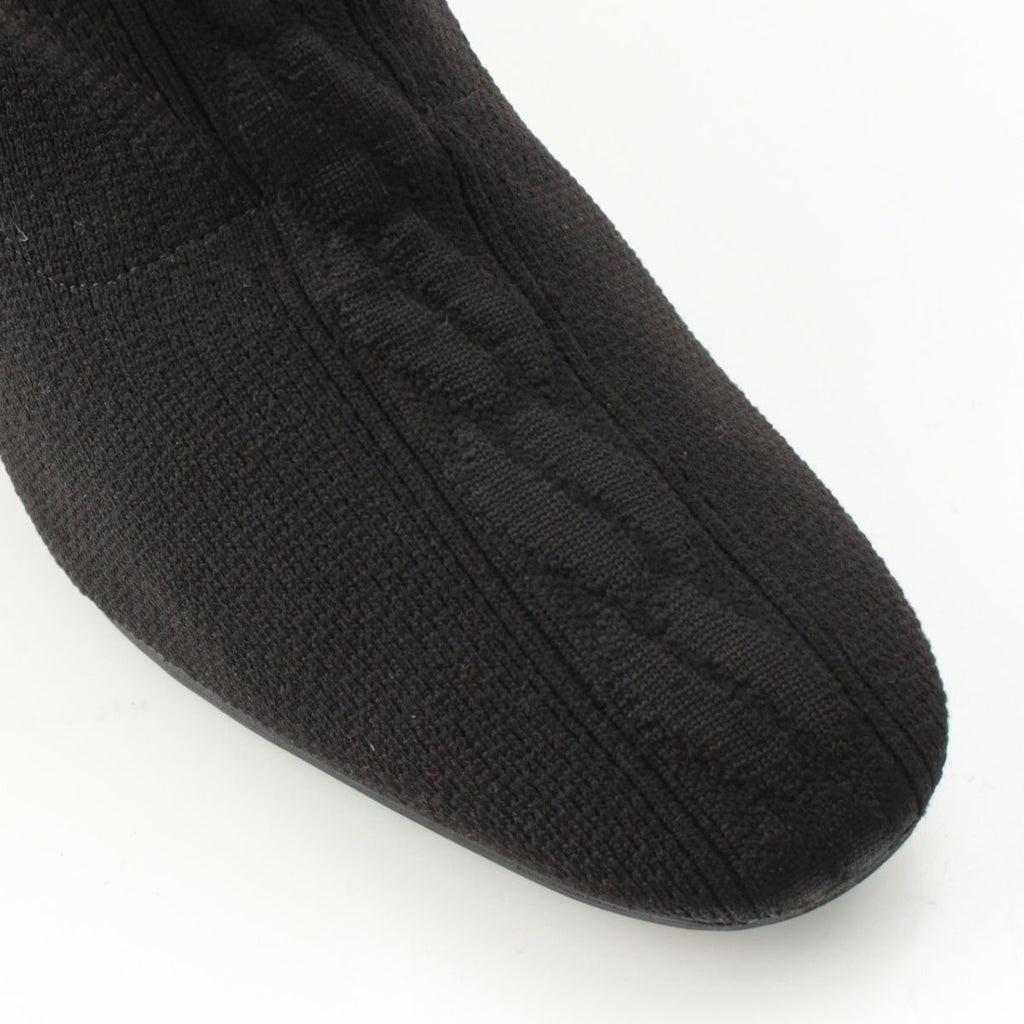 Hermes Knit Fontaine Long Boots Black 36 — view 6