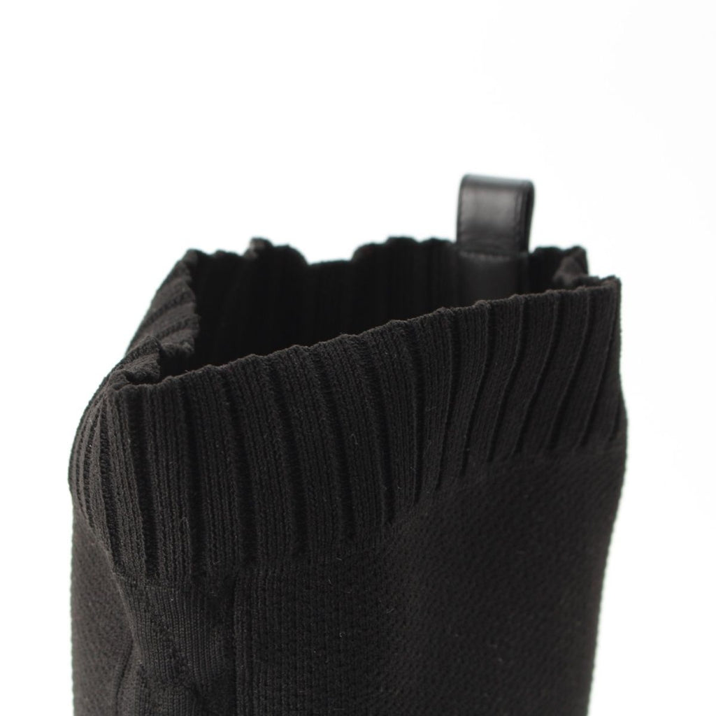 Hermes Knit Fontaine Long Boots Black 36 — view 9