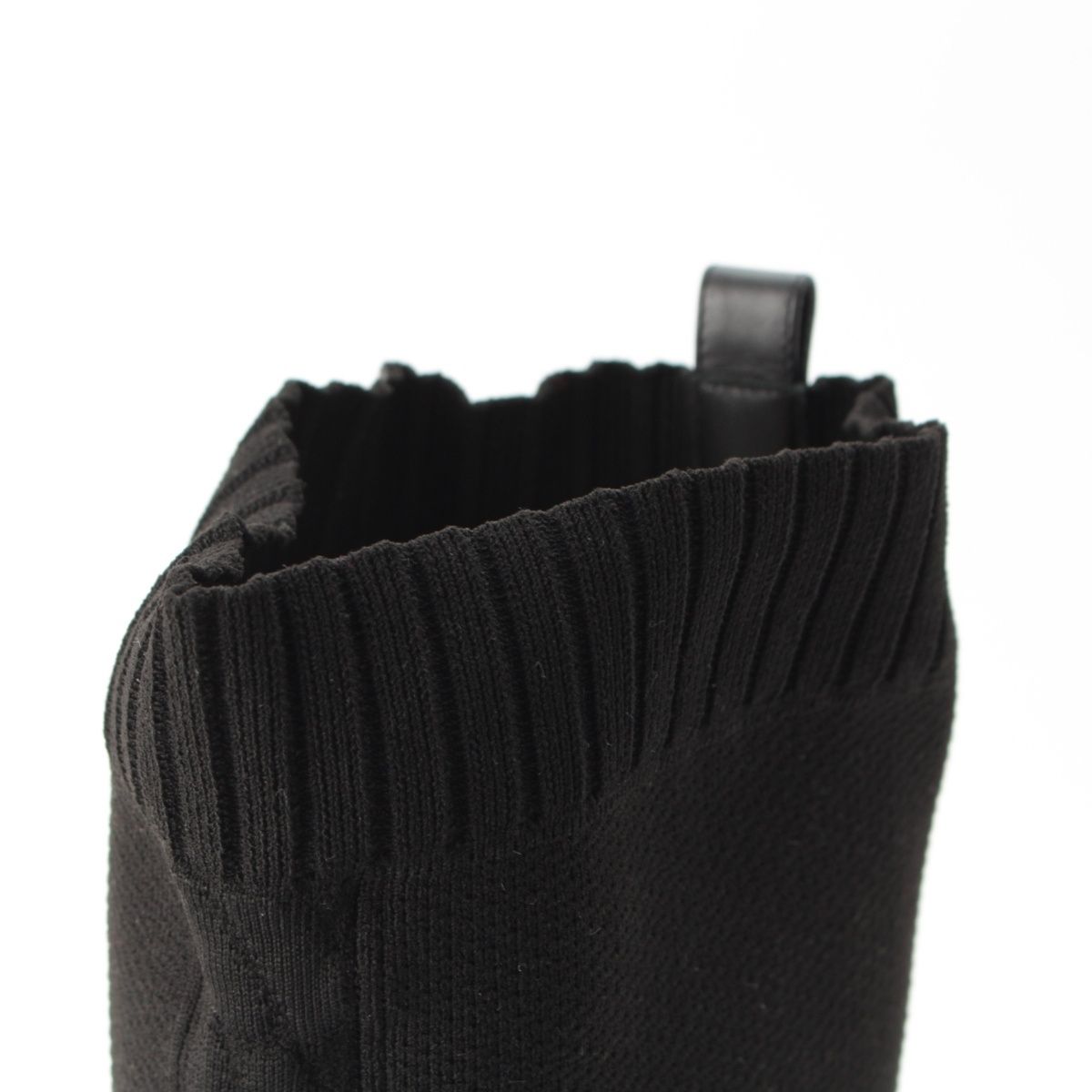 Hermes Knit Fontaine Long Boots Black 36 — view 9