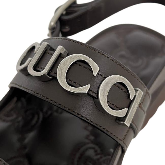 Gucci Sandals Brown 9 — view 5