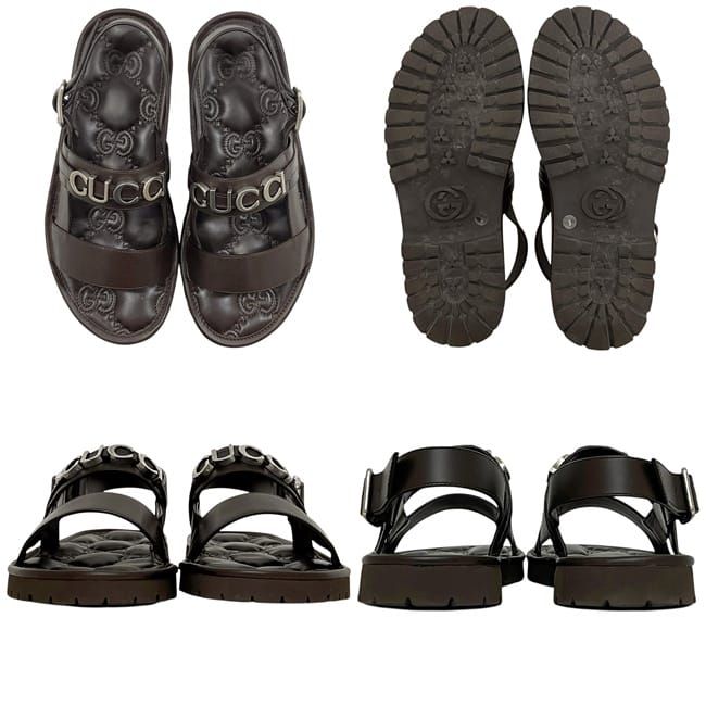 Gucci Sandals Brown 9 — view 2