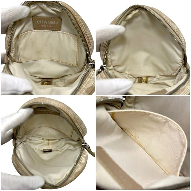 Chanel Neutral Pouch Beige New Travel — view 3