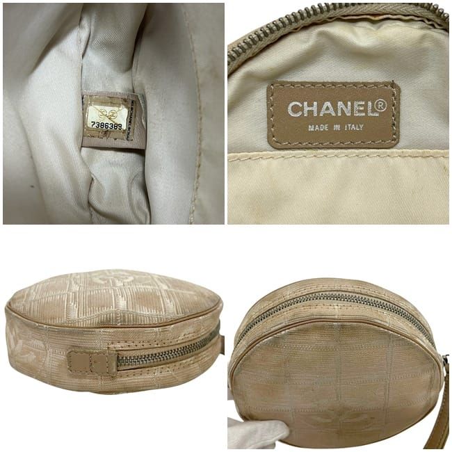 Chanel Neutral Pouch Beige New Travel — view 5
