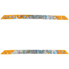 Hermes Ribbon Twilly Light Blue Orange Animal Cleaned Scarf — view 2