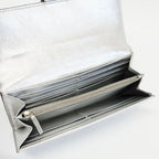 Fendi Wallet Silver Fflogo Leather — view 5