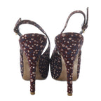 Louis Vuitton Sandals Pin Heel Floral Pattern Ribbon Motif Strap 34 — view 3